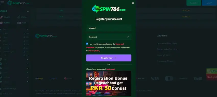 Spin 786 Game